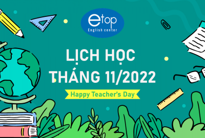 LỊCH HỌC THÁNG 11/2022